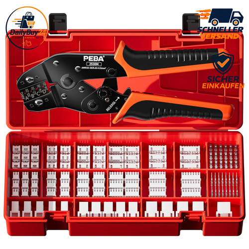 Crimpzange jst stecker - set, 18